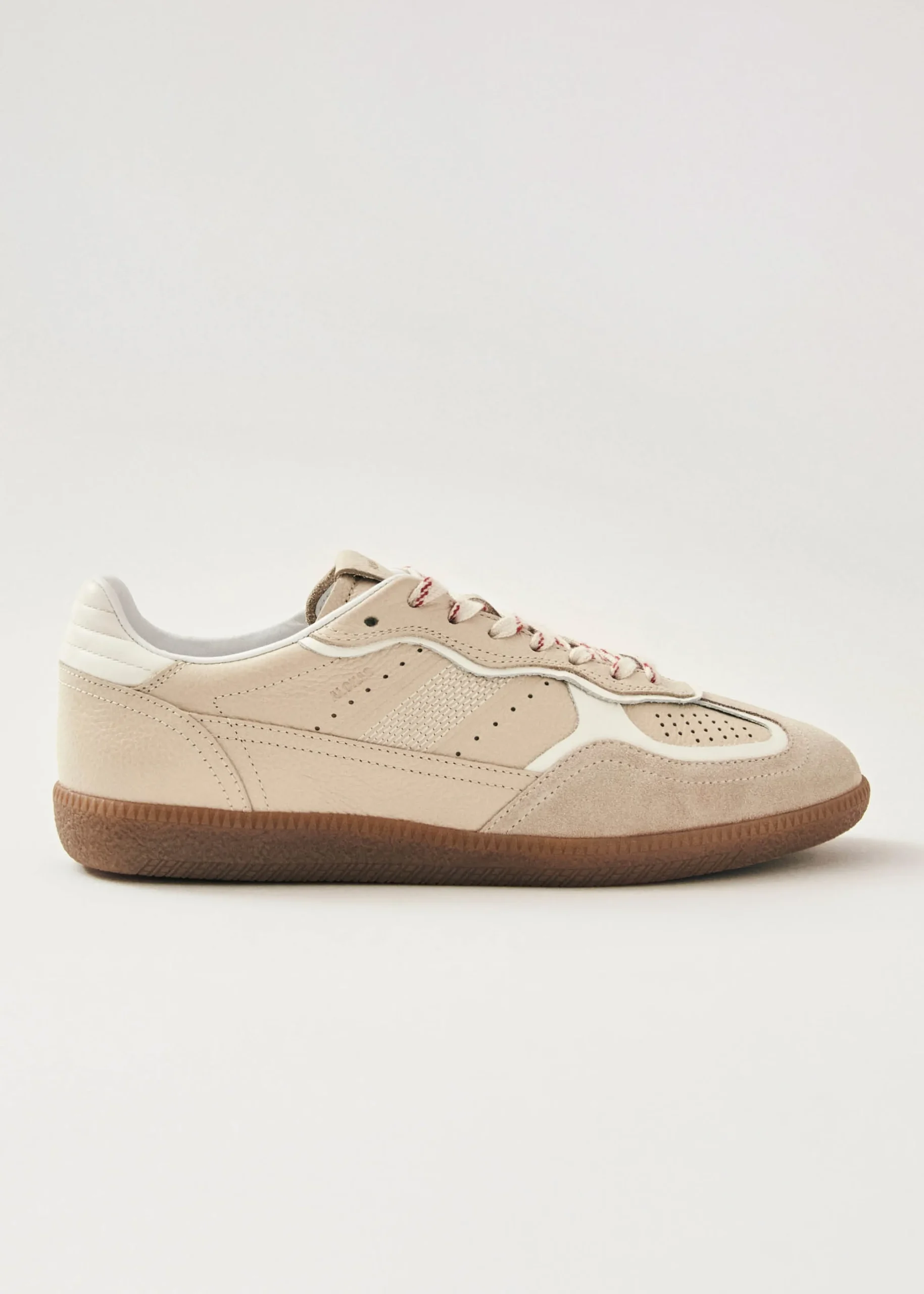 Tb.490 Rife Grain Cream Leather Sneakers