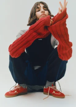 Tb.490 Rife Sheen Red Leather Sneakers