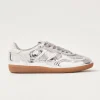 Tb.490 Rife Shimmer Silver Cream Leather Sneakers