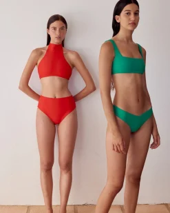 The Higher Red Bikini Bottom