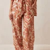 Tiki Floral Orange Pants
