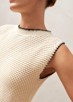 Toscana Ecru Tricot Tank
