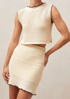 Toscana Ecru Tricot Tank