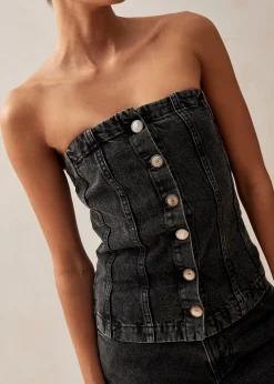 Troyes Black Denim Tank