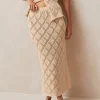 Vittoria Ecru Tricot Skirt