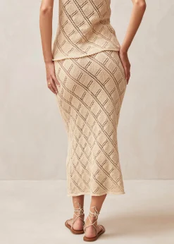 Vittoria Ecru Tricot Skirt