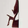 Withnee Onix Burgundy Leather Pumps